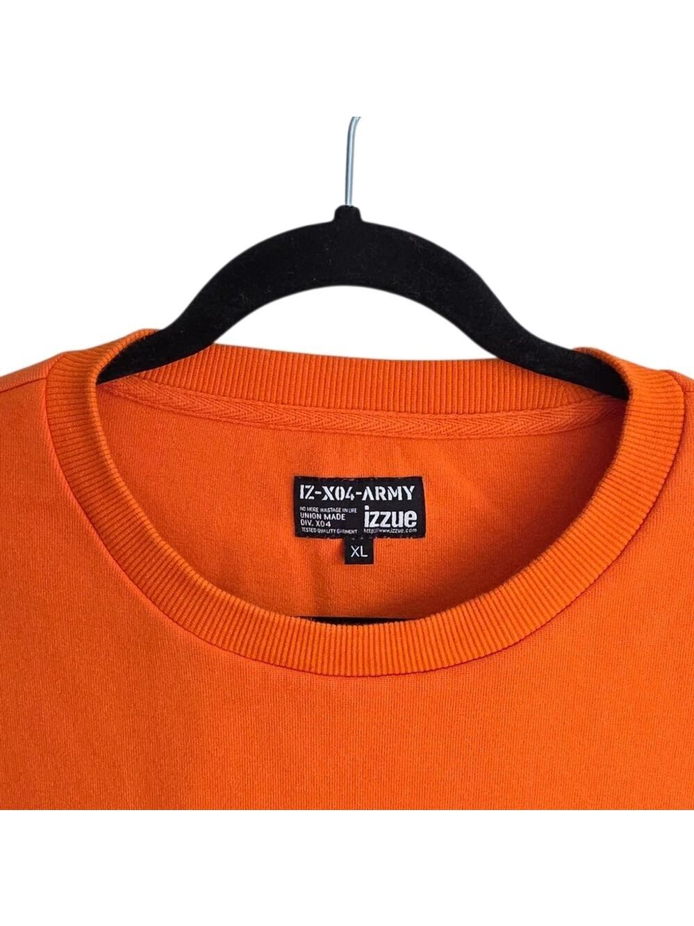 Izzue-Army Orange Graphic Crewneck Sweatshirt Men’s XL - Picture 5 of 10